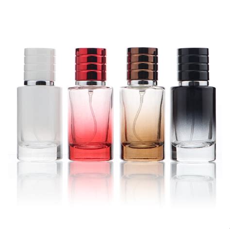 wholesale perfume empty colored glass bottle